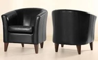 Thumb tub chairs black