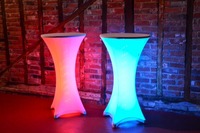 Thumb led poseur tables